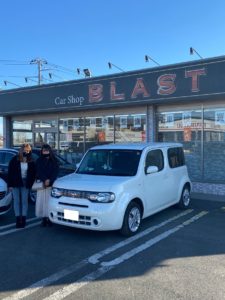 キューブ バンパー交換修理 ご納車です Blast 輸入車 ミニバン １box 軽自動車の中古車専門店 埼玉県春日部市 ブラスト